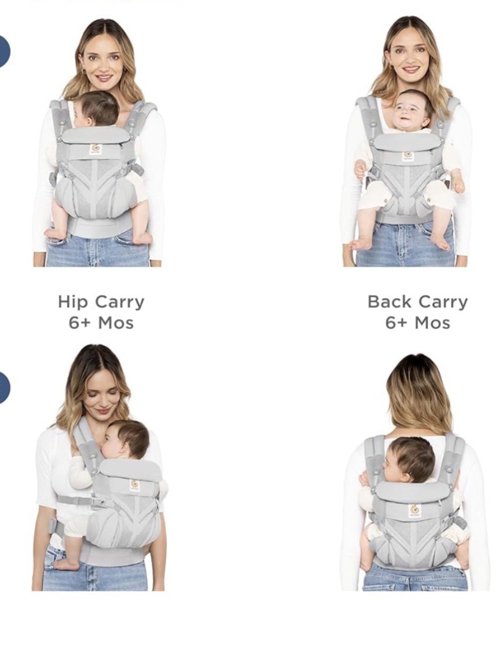 Ergobaby 360 All-Position Baby with Lumbar Support in Charcoal - Picture 3 of 8